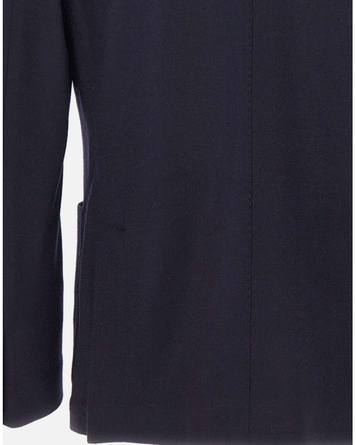 Eleventy Blue Double-Breasted Suit Jacket for men
