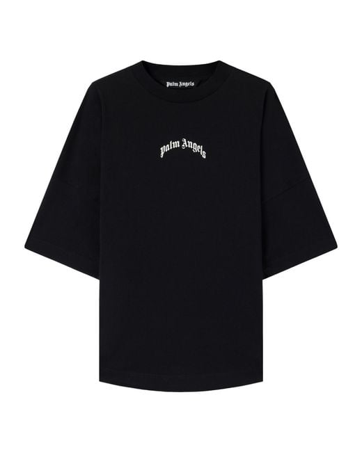 Palm Angels Black Classic Logo Over Tee for men