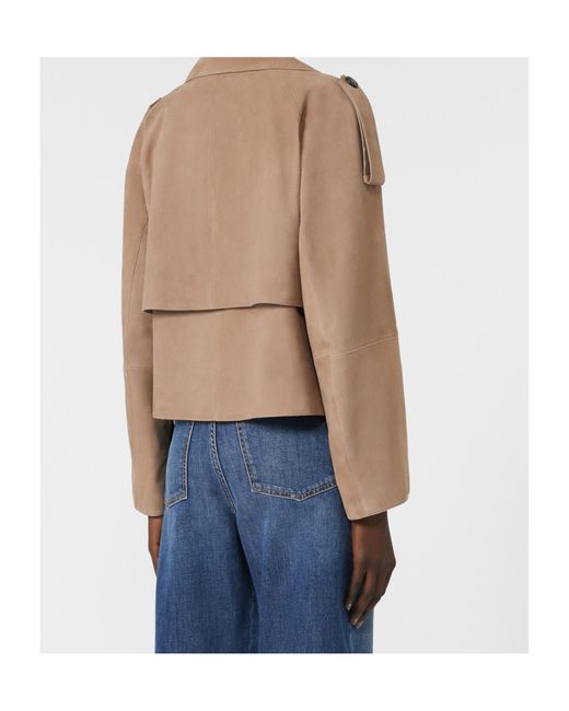 Weekend by Maxmara Natural Maga Leather Jacket