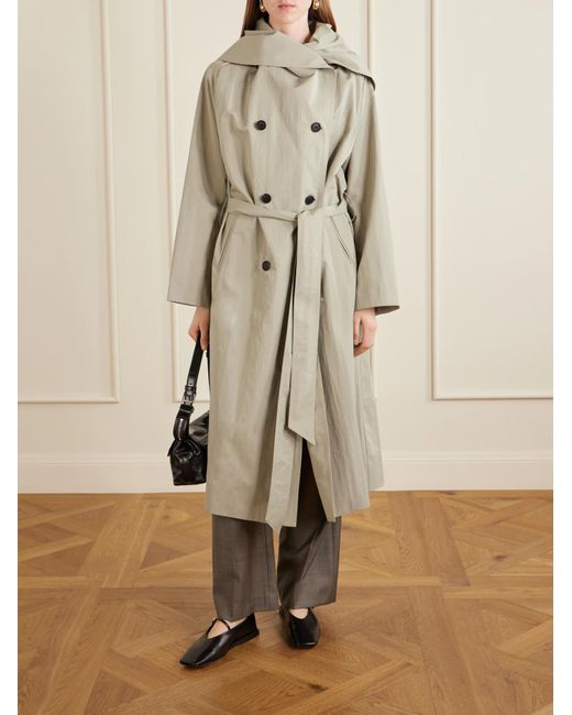 Kallmeyer Natural Light Khaki Long Trench Coat