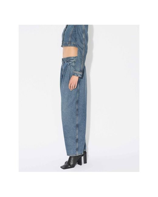 Alaïa Blue Alaïa Denim Tailored Jeans