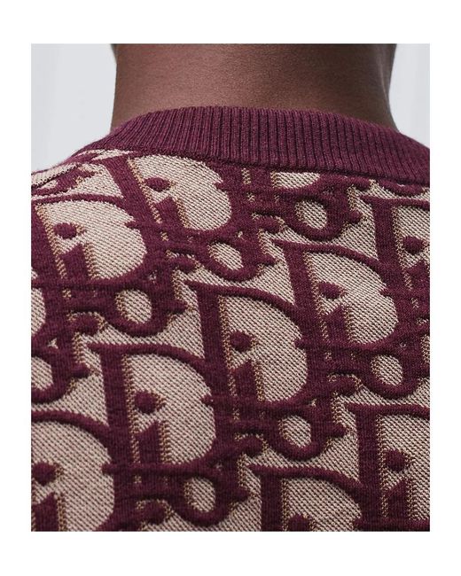 Dior Red Oblique Sweater for men