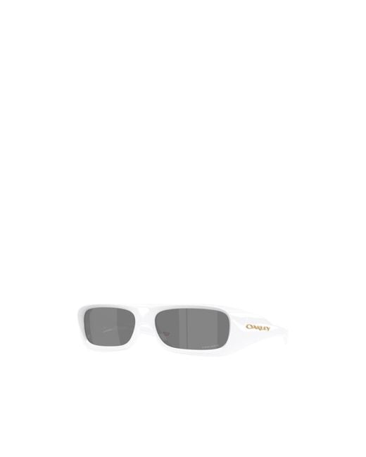 Oakley White Geometric Sunglasses for men