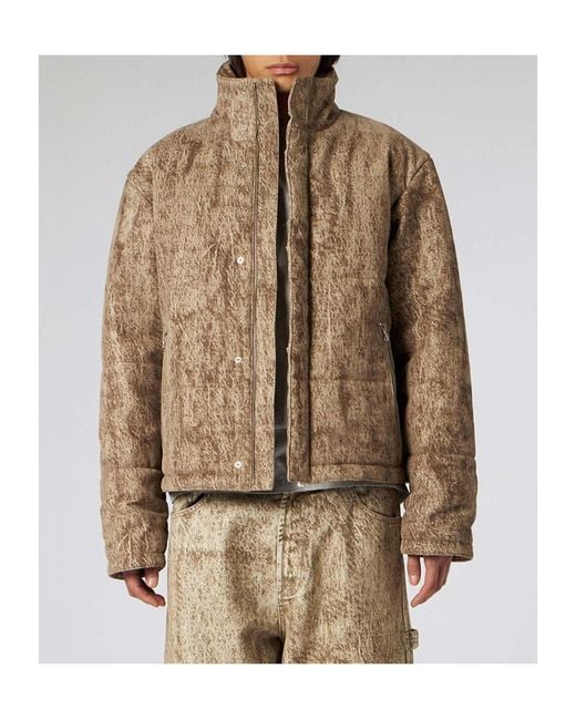 1989 STUDIO Natural Long-Sleeved Turtleneck Casual Jacket for men