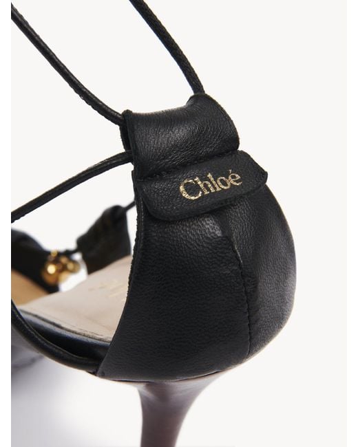 Chloé Black Chloé Luna Knotted Strap Pumps