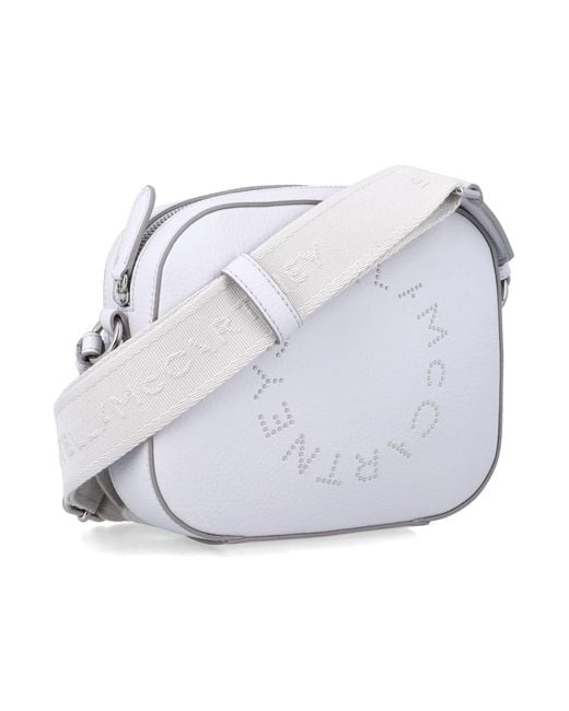 Stella McCartney Blue Logo Camera Crossbody Bag