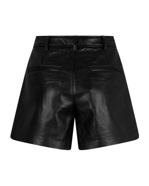 Anine Bing Black Belt Loop Shorts