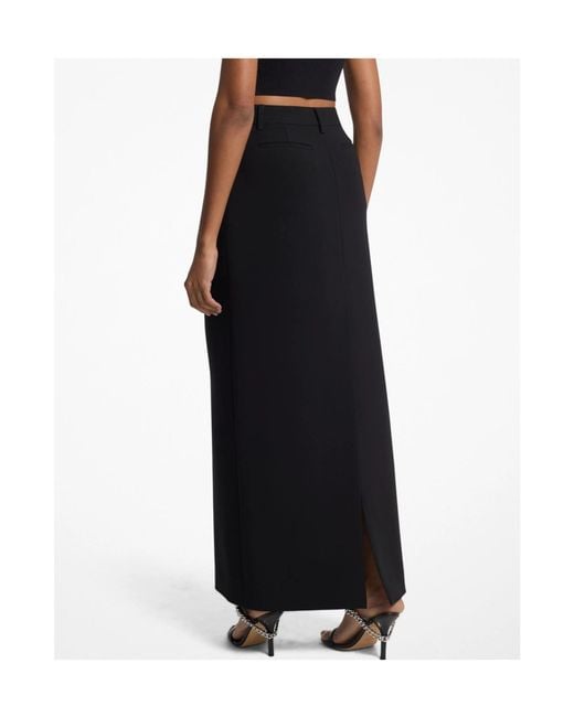 MICHAEL Michael Kors Black Tailored High-Waisted Skirt