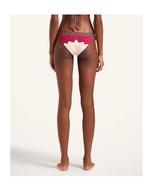 LaDoubleJ Red Print Bikini Bottom