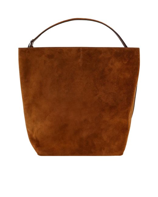 Totême Brown Totême Open Top Tote Bag
