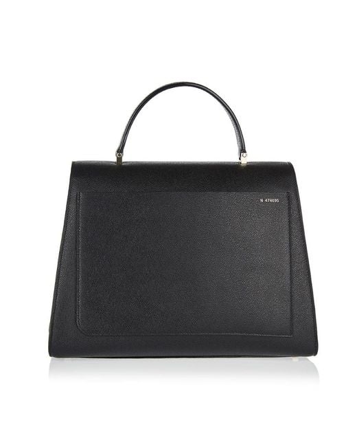 Valextra Black Oversized Envelope Tote