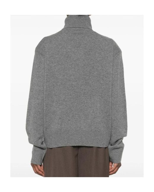 Frankie Shop Gray Turtleneck Sweater