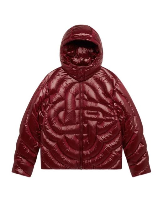 Casablanca Red Quilted Down Puffer Jacket for men
