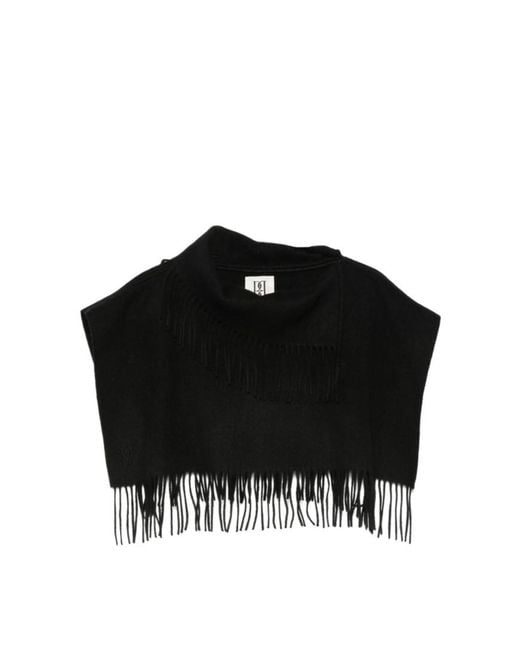 By Malene Birger Black Fringed Shawl