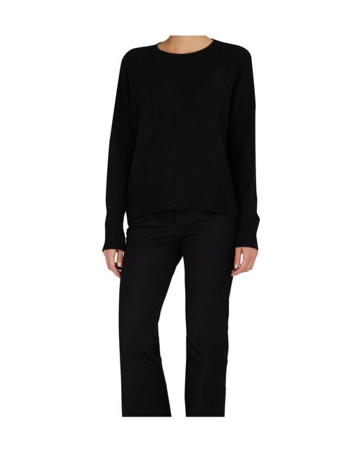 Lisa Yang Black Mila Round-Neck Sweater