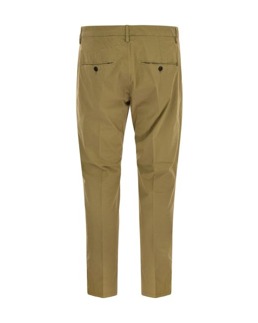 Dondup Green Alfredo Slim Fit Pants for men