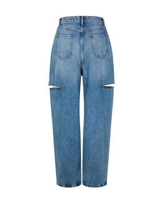 Maison Margiela Blue Jeans With Slash Details
