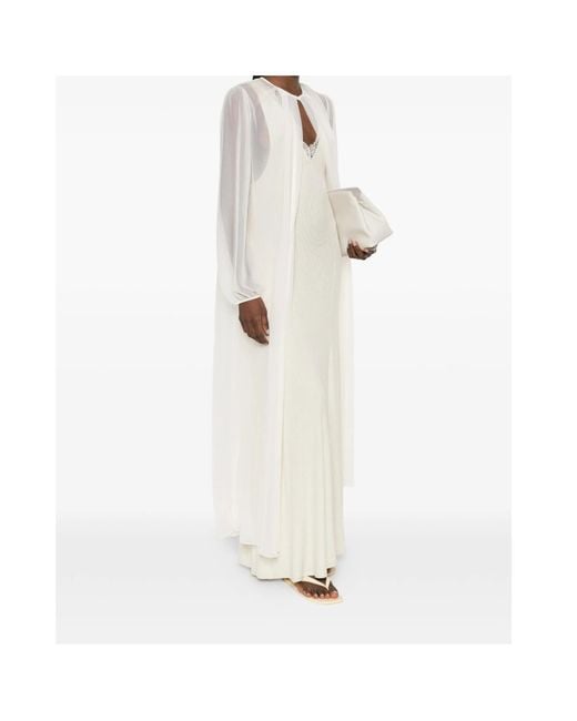 Forte_forte White Long Cardigan