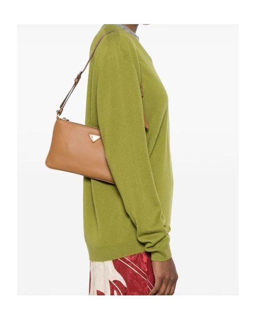 Prada White Leather Pouch