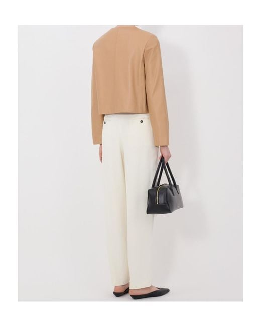 Loulou de Saison Natural Raho Button Leather Jacket