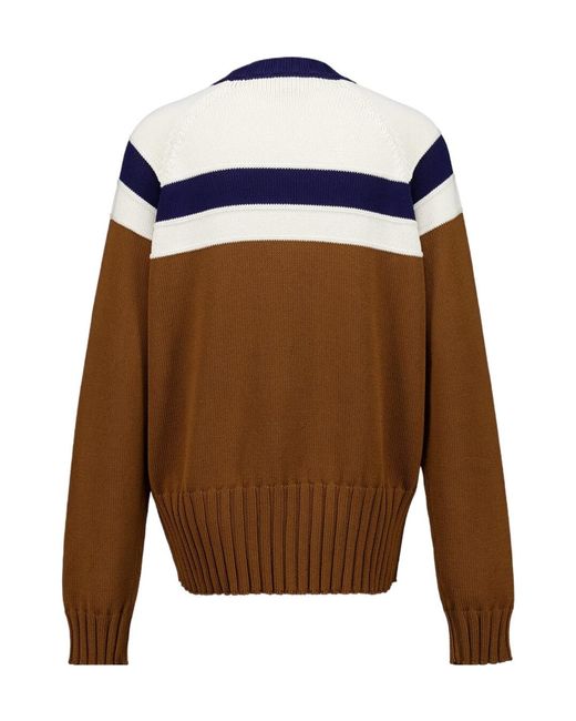 Marni Blue Logo Patch Jumper