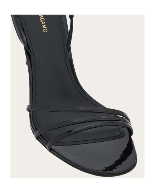 Ferragamo White Ferragamo Cable-Link Chain Open-Toe Sandals