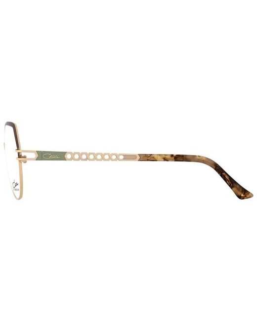 Cazal Metallic Perforated-Detailing Oval-Frame Glasses for men