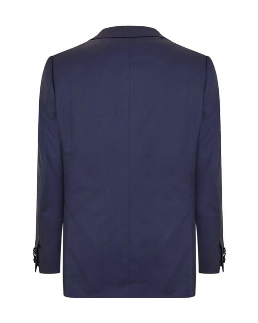 Brioni Blue Notchedlapel Blazer for men