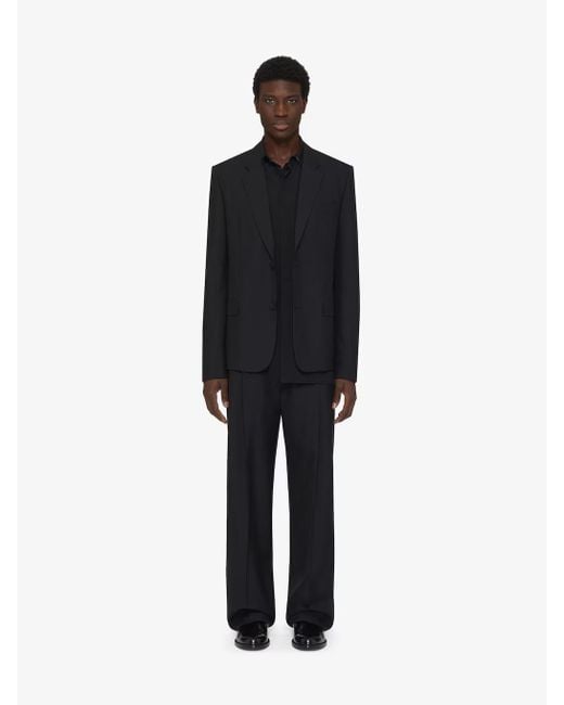 Givenchy Black 4G Pattern Single-Breasted Blazer for men