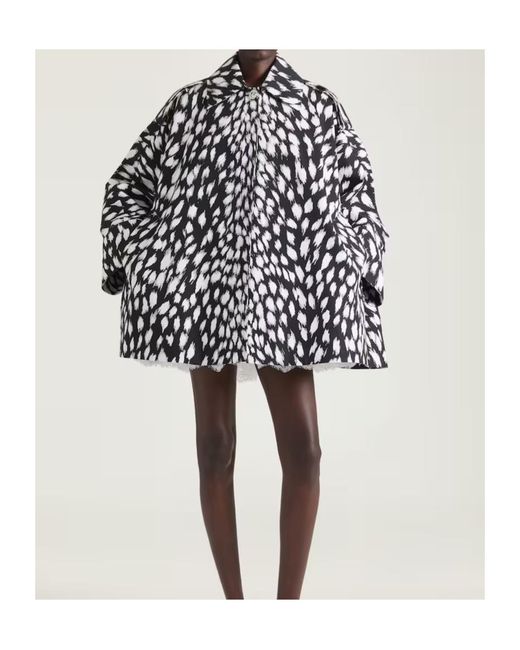 Givenchy Black Cocoon Collared Short Coat