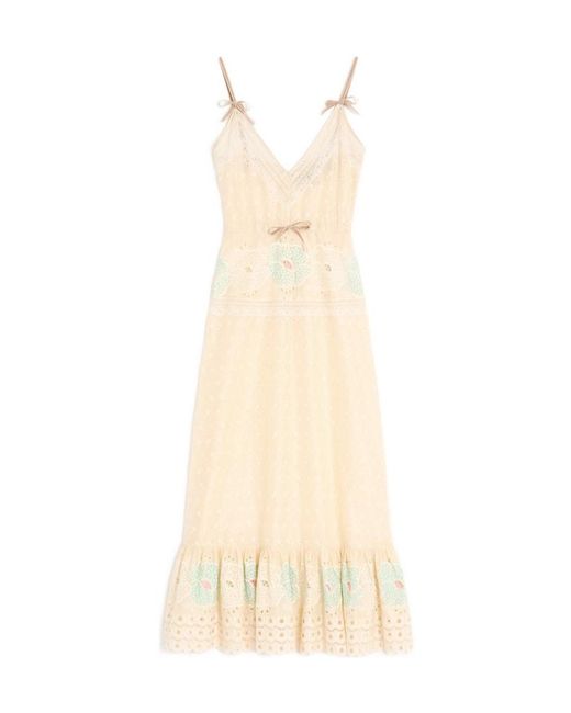 Valentino White Sangallo Midi Dress