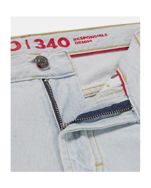 Boss Blue Straightleg Ripped Jeans for men