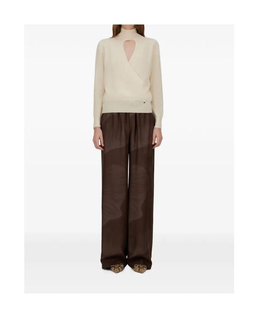 Herno White Resort Wrap-Effect Sweater
