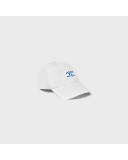 Céline White Richelieu Cap for men