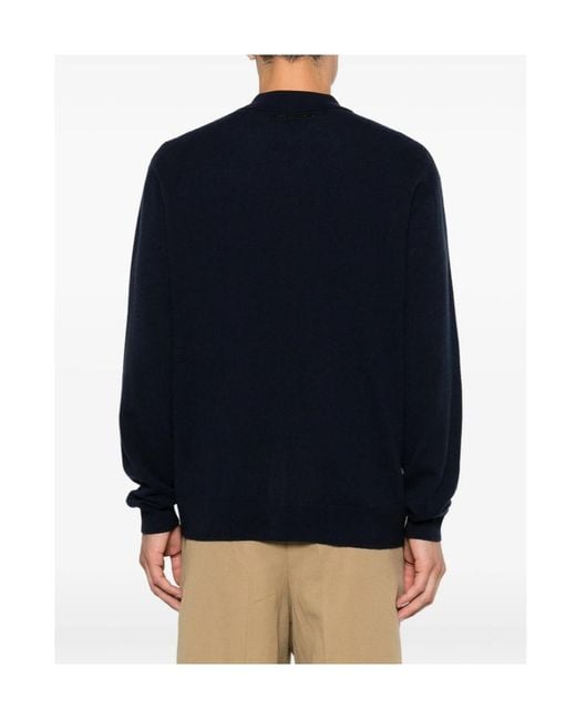 7 For All Mankind Blue Button-Up Long-Sleeve Shirt for men