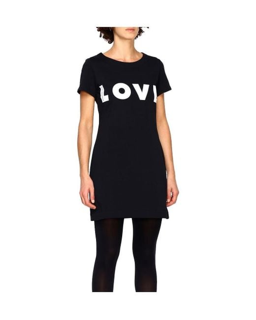 Moschino Black T-Shirt Dress