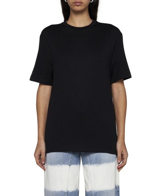 Jil Sander Black Logo Printed Crewneck T-Shirt