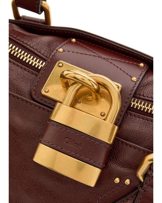 Chloé Brown Simple Cowhide Shoulder Bag
