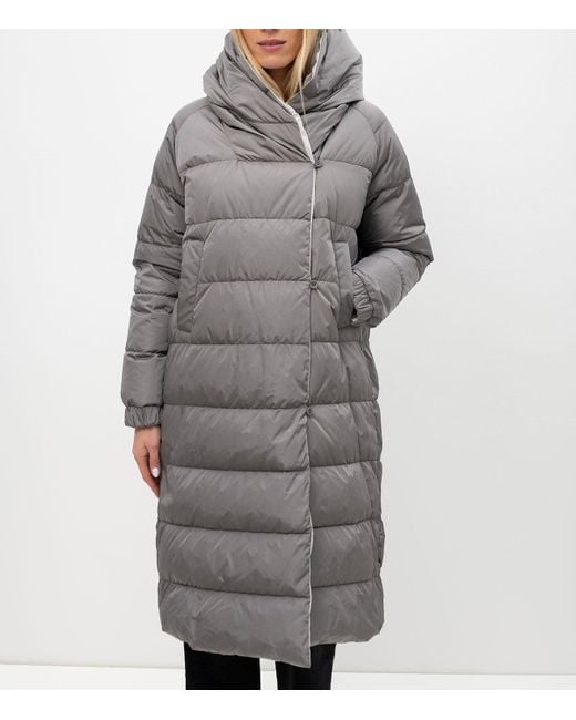 Max Mara Gray The Cube Reversible Down Coat
