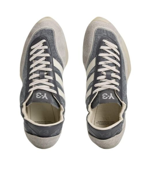Y-3 Gray Tokyo Warped Shoes