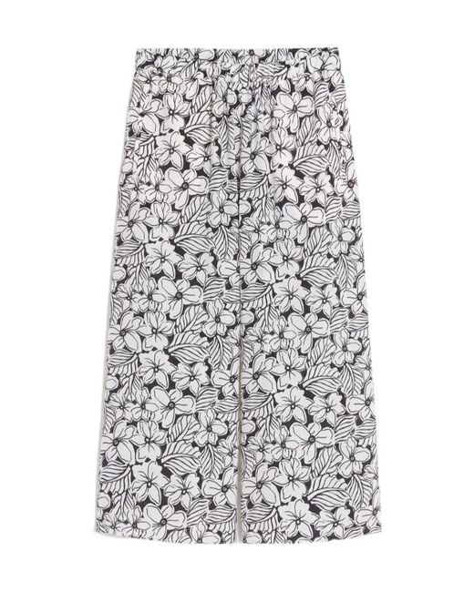 Weekend by Maxmara White Nirvana Floral-Pattern Trousers