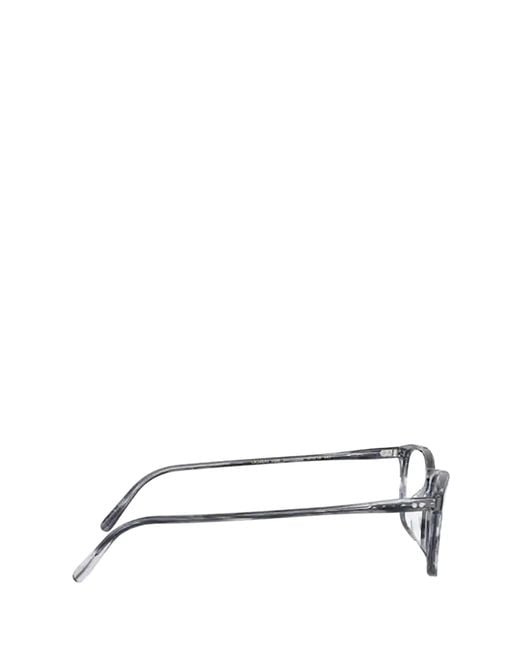 Oliver Peoples White Rectangular Frame Glasses for men
