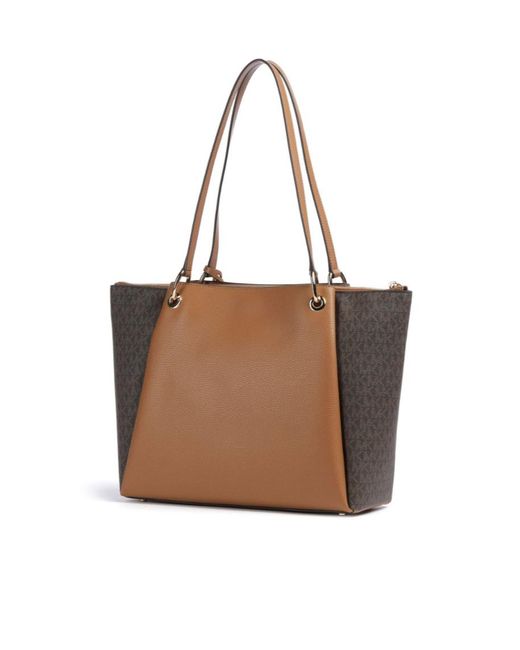 MICHAEL Michael Kors Brown Signature Large Tote Bag