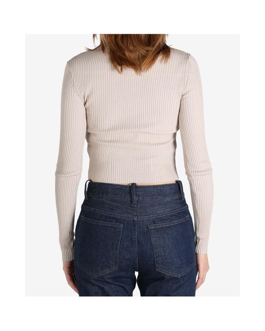 Ann Demeulemeester Blue Kati Cropped Jumper