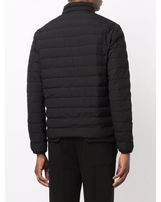 Emporio Armani Black High-Neck Padded Jacket for men