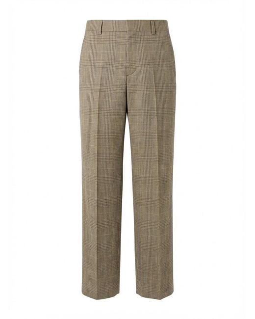 Gucci Gray Prince Of Wales Wool Pants