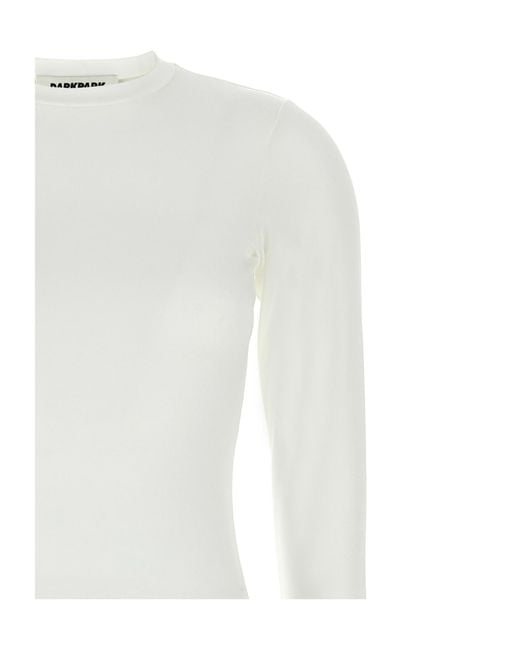 DARKPARK White Camren Fitted Top