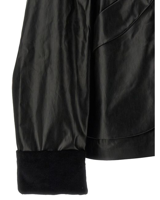 Kassl Black Long-Sleeved Lapel Casual Jacket
