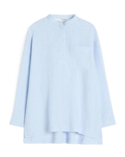 Max Mara Blue 'S Cantico Crewneck Shirt