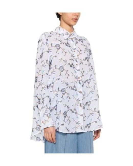 Ermanno Scervino White Long-Sleeve Embroidered Shirt